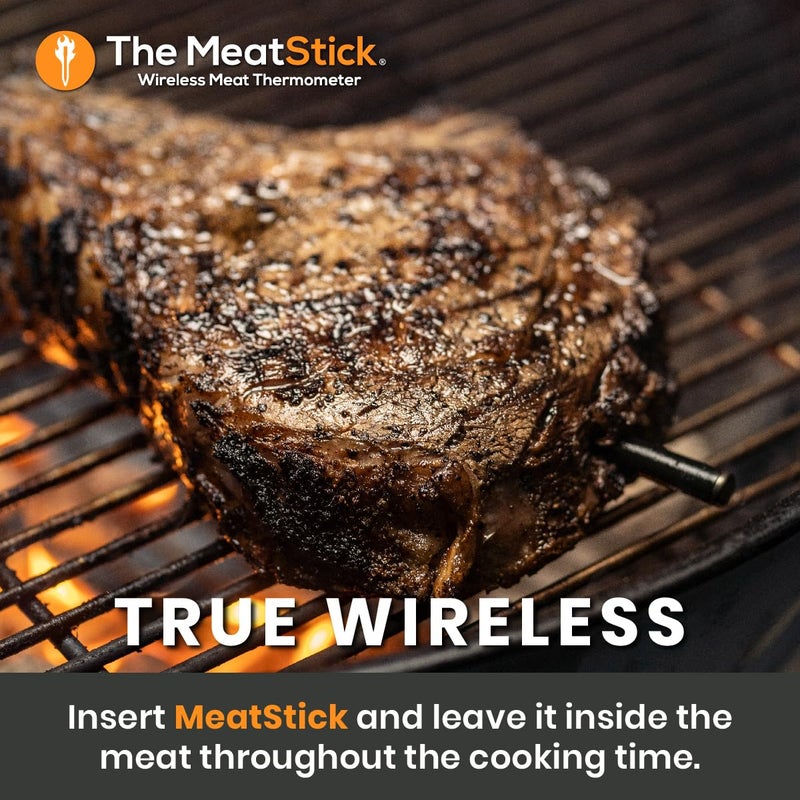 The MeatStick Xtender Set | Smart Wireless Meat Thermometer | 300ft Range Digital Food Probe with Bluetooth | for Smoking, Grilling, BBQ, Air Fryer, Deep Frying, Oven, SousVide, Rotisserie - Image 2